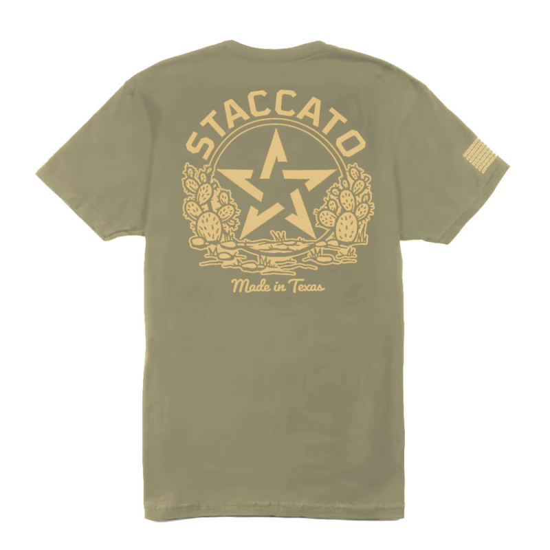 STACCATO Cactus Badge Tee 3.0 - MILITARY GREEN